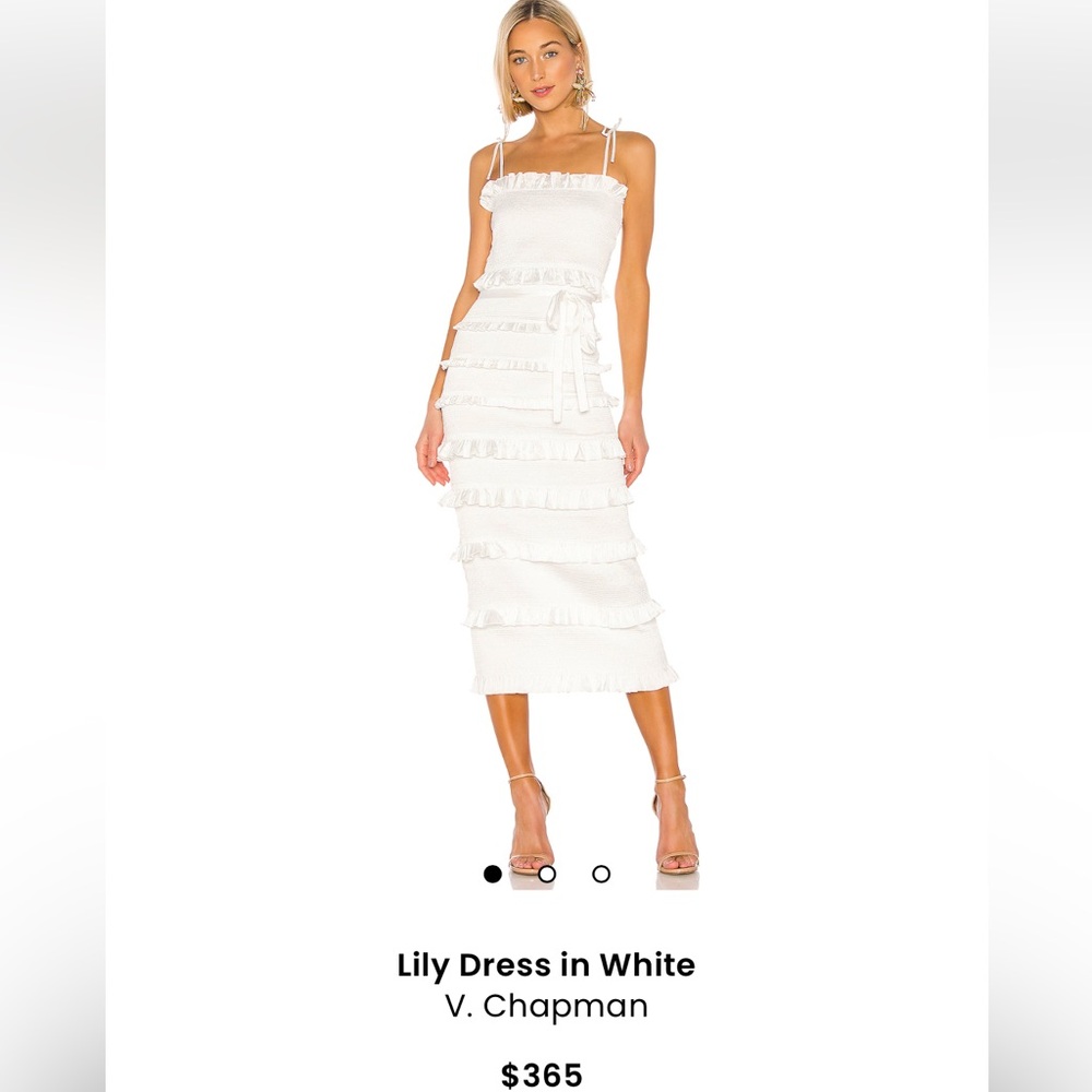 V Chapman Lily Dress in White